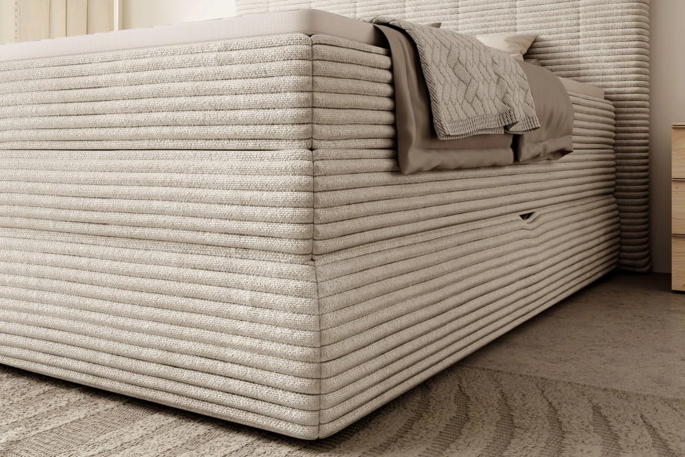 Continental bed 140 Amber with storage box Gr1 - Image 5