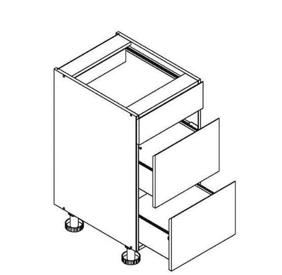40 cm base cabinet with drawers D40S/3 Nina