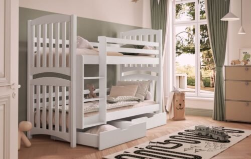 Bunk bed SERAFIN with drawers for two persons 80×181 cm