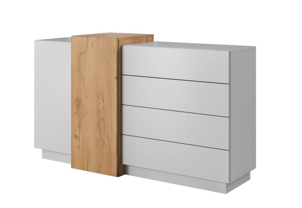 3D three-dimensional chest of drawers 2D4S