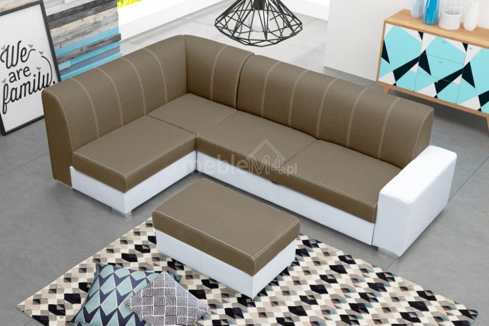 Minister pull-out corner sofa + free pouf - Image 5