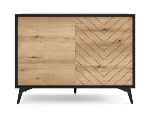 Loft style chest of drawers K104 Diamond – oak color