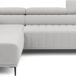 Left corner sofa Gandi L Corner 140 with sleeping function, Italian-style frame and Gr1 container