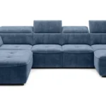 Colombo XL left corner sofa with electrically adjustable seat depth Gr1