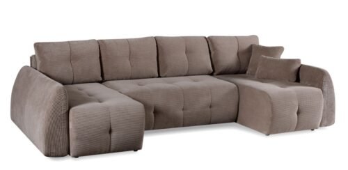 Luna U Gr1 fold-out corner sofa