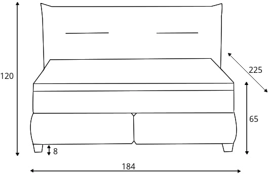 Bed 160 Fog Gr1 - Image 3