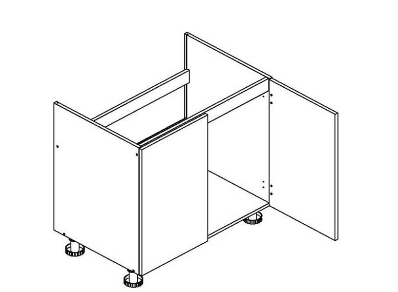 80 cm base cabinet D80ZL for Irma sink - Image 2