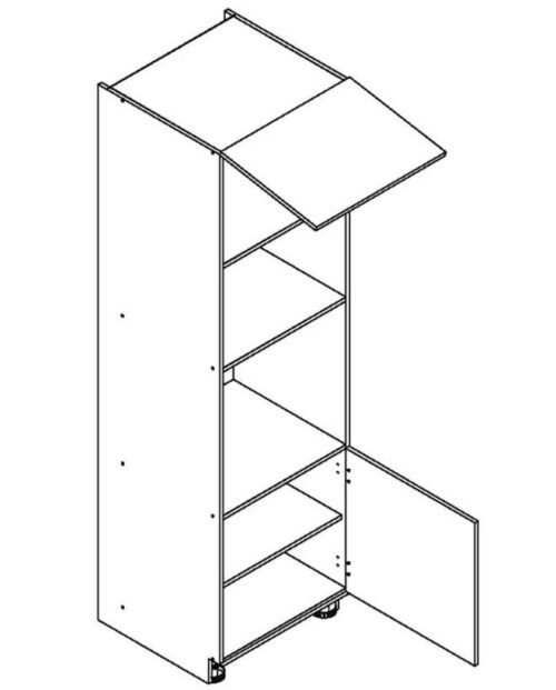 60 cm column cabinet with oven and microwave D60PK MV/2133 P/L Nina