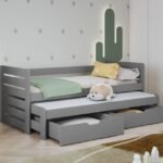 TOMASZ youth folding bed for 2 persons 90x200 cm