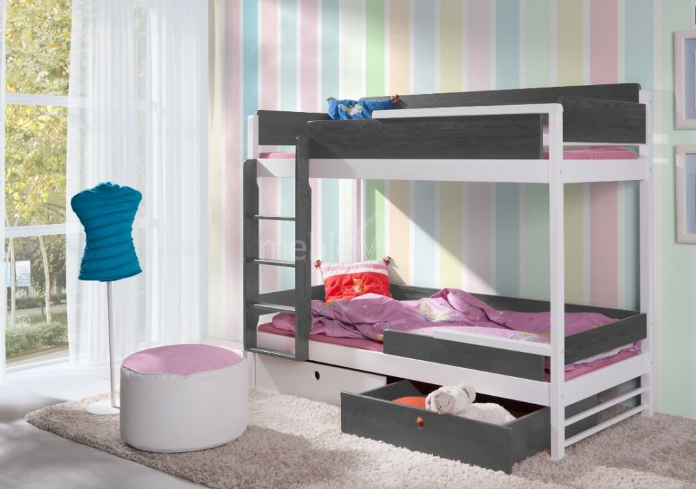 NATU II bunk bed with drawers – for 2 persons 80x181 cm - Image 3