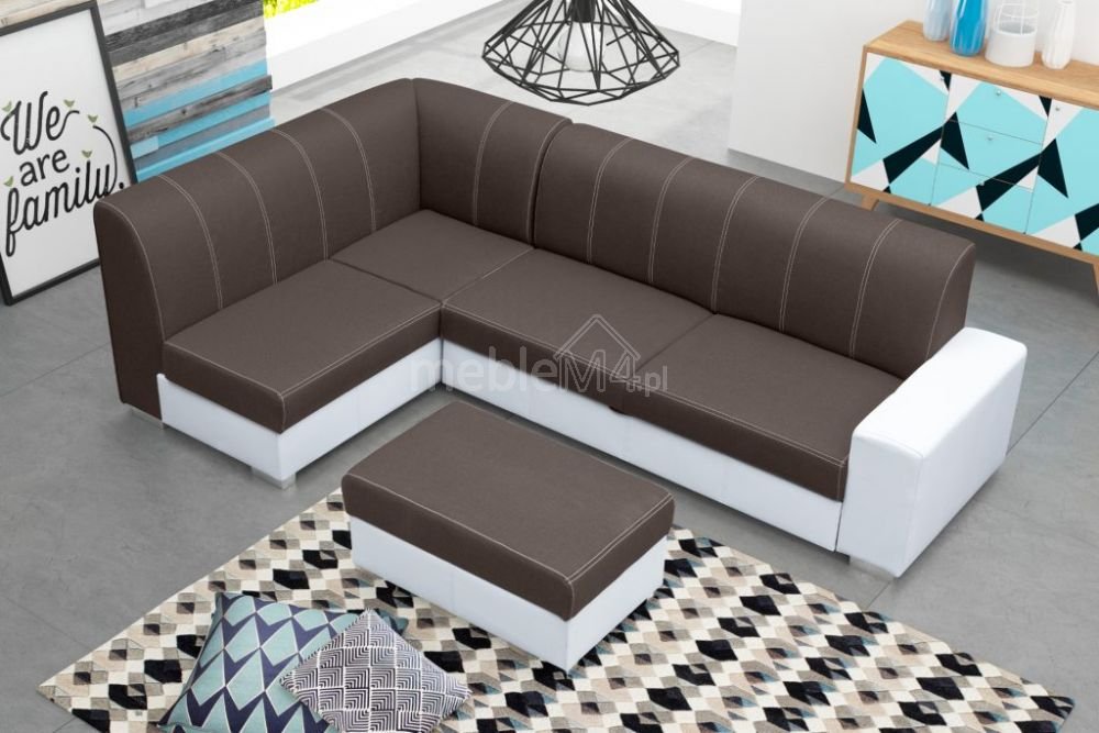 Minister pull-out corner sofa + free pouf - Image 6