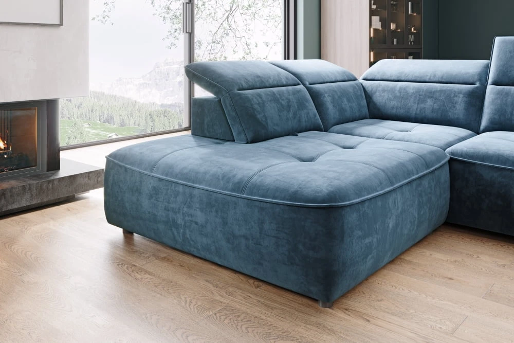 Colombo XL left corner sofa with electrically adjustable seat depth Gr1 - Image 5
