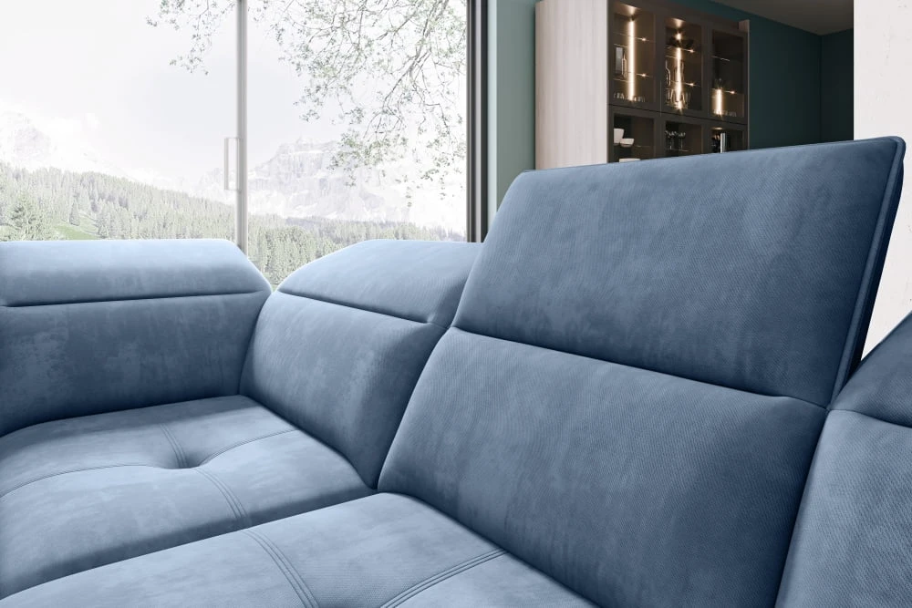 Colombo XL left corner sofa with electrically adjustable seat depth Gr1 - Image 6