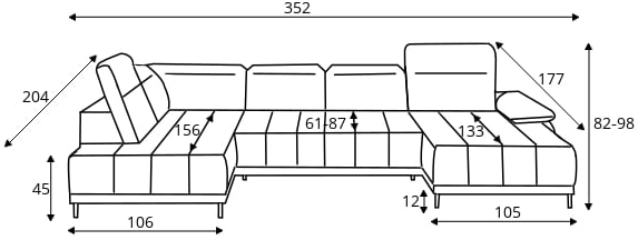 Corner sofa Focus XL Gr1 - Image 7
