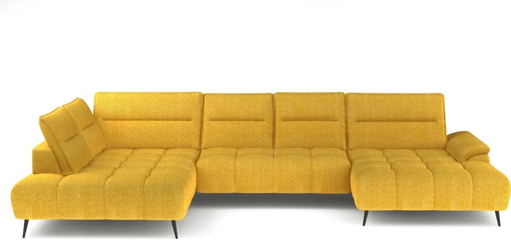 Montana XL left corner sofa with electrically adjustable seat depth Gr1