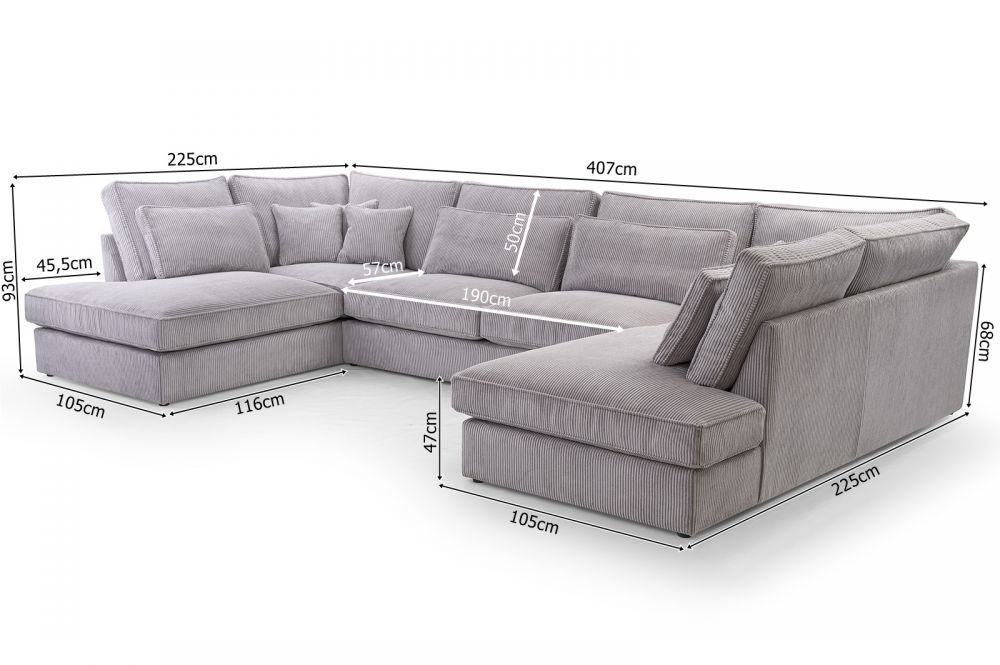 Cobra U non-folding corner sofa - Image 6