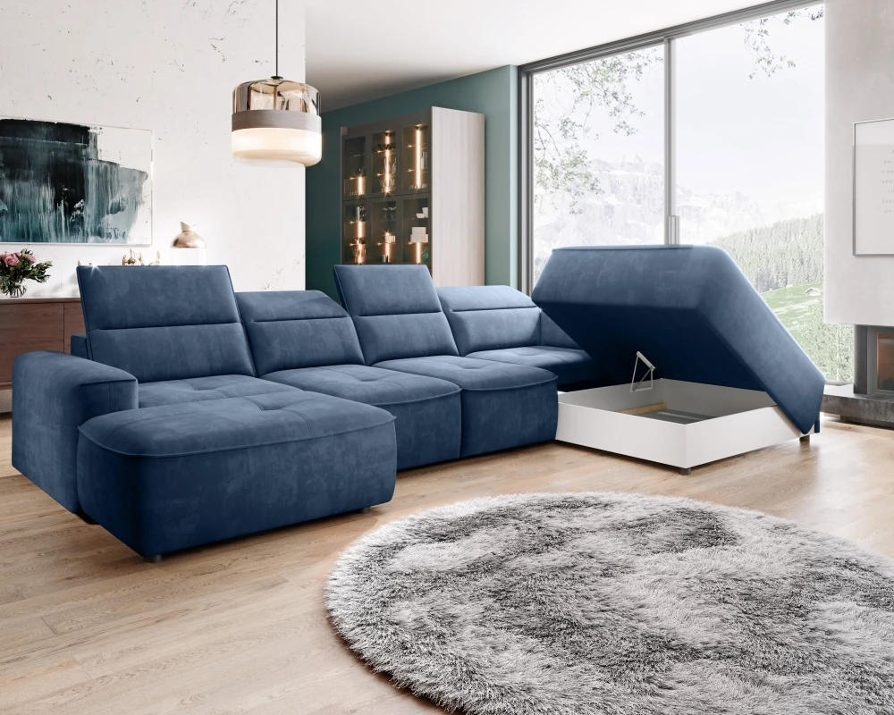 Colombo XL right corner sofa with electrically adjustable seat depth Gr1 - Image 3