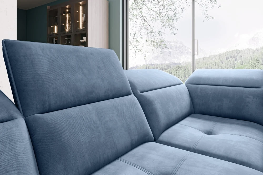 Colombo XL right corner sofa with electrically adjustable seat depth Gr1 - Image 4