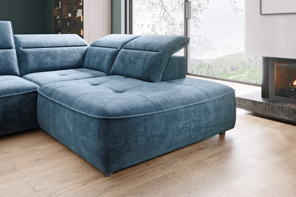 Colombo XL right corner sofa with electrically adjustable seat depth Gr1 - Image 5
