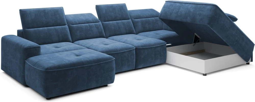 Colombo XL right corner sofa with electrically adjustable seat depth Gr1 - Image 2