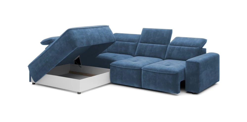 Colombo L left corner sofa with electrically adjustable seat depth Gr1 - Image 2