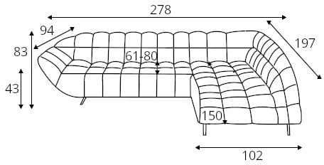 Gappa right corner sofa with electric seat depth adjustment Gr1 - Image 7