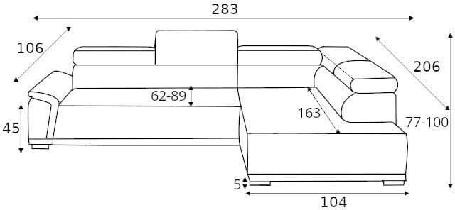 Gremio right corner sofa with electric reclining seat Gr1 - Image 6