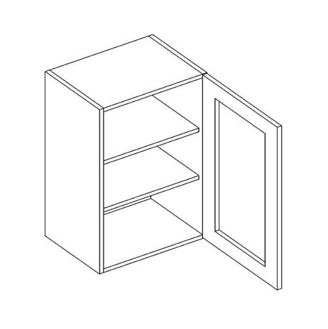 Wall cabinet 60 cm display case WS60 P/L Nina