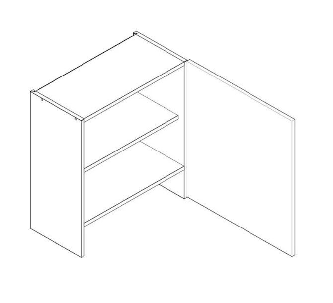 Wall cabinet 60 cm under hood W60/68 SLIM P/L Nina