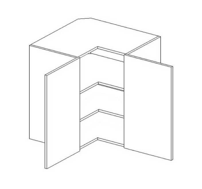 Corner wall cabinet 60/60 cm WRN R/L Nina