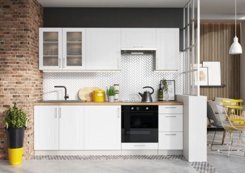 Natalia kitchen 240 cm glossy white – SPECIAL OFFER