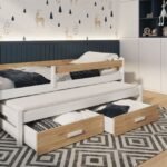 TIAGO II youth folding bed for two persons 90x200 cm