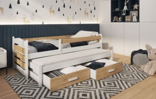 TIAGO II youth folding bed for two persons 90×200 cm