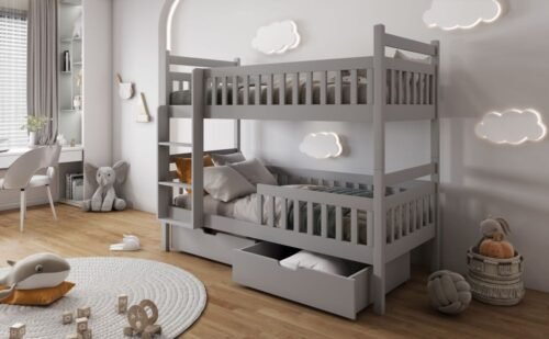 Bunk bed with drawers ALEKSANDER for 2 persons 80×181 cm