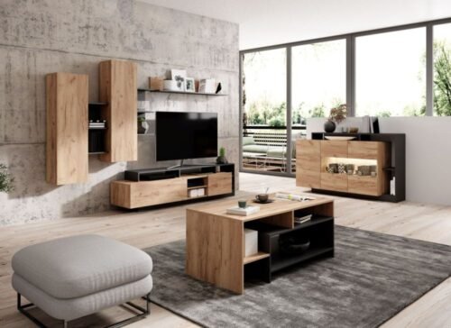 Pewter wall cabinet, anthracite color