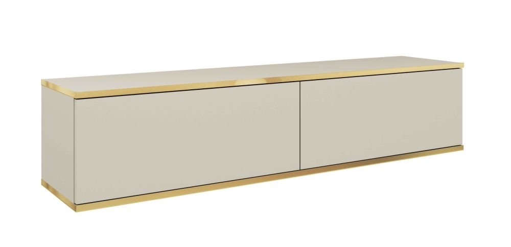 "Oro" wall-mounted or freestanding TV cabinet, 135 or 175 cm, beige - Image 7