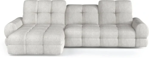 Tollo Mini left corner sofa with electric reclining seat and linen box Gr1