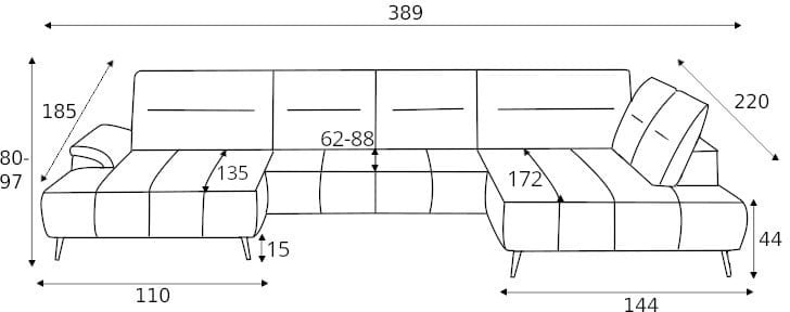 Montana XL right corner sofa with electrically adjustable seat depth Gr1 - Image 8