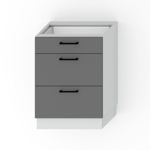 60 cm base cabinet with drawers D60S/3 Alina