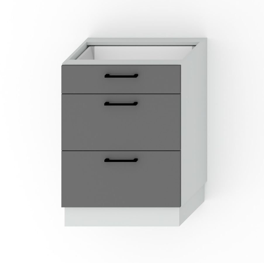 60 cm base cabinet with drawers D60S/3 Alina