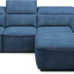 Colombo L right corner sofa with electrically adjustable seat depth Gr1