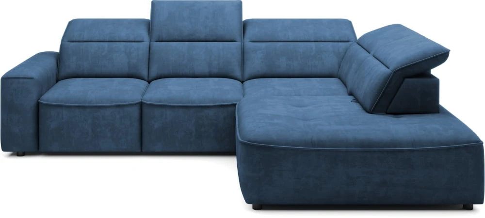 Colombo L right corner sofa with electrically adjustable seat depth Gr1