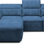 Colombo L left corner sofa with electrically adjustable seat depth Gr1