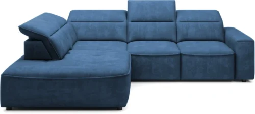 Colombo L left corner sofa with electrically adjustable seat depth Gr1