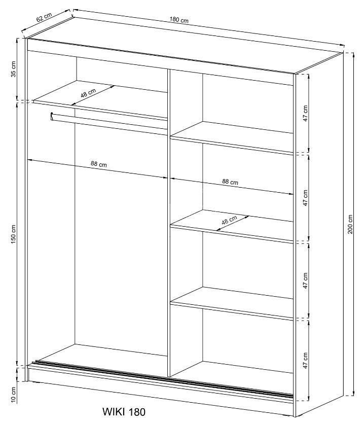 Wiki sliding wardrobe 180 or 200 cm - Image 2