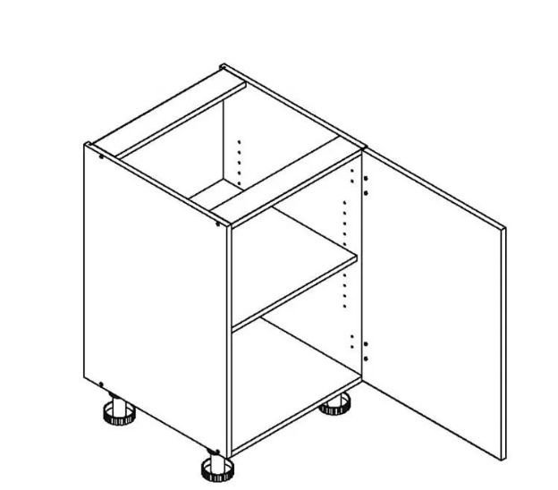 Base cabinet 60 cm Clara D60 P/L - 1 front - Image 2