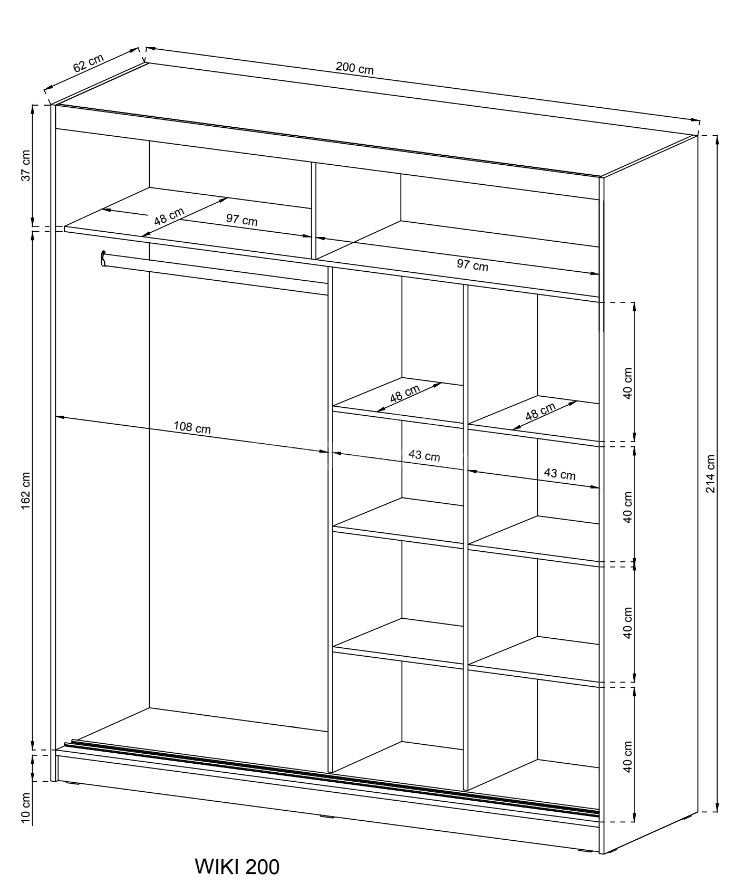 Wiki sliding wardrobe 180 or 200 cm - Image 3