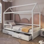 Children's bed ROZALIA II with safety rail 90x200 cm