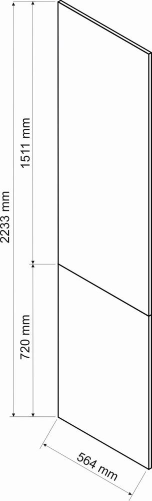 Side cover plate for posts 223.3/56.4 cm Kate