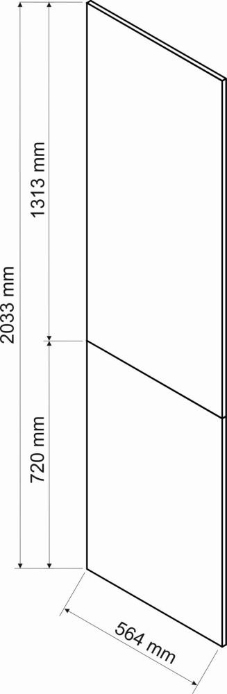 Side cover plate for posts 203.3/56.4 cm Kate